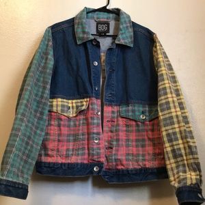 Denim multicolored jacket